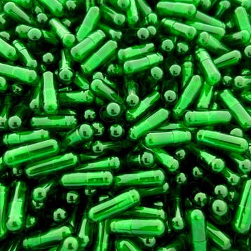 Capsules Maat 00 Groen/Transparant       20000 stuks, Verzenden
