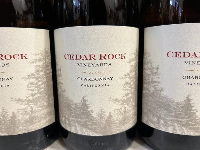2020 Cedar Rock Vineyards Chardonnay - Californië - 6, Collections, Vins