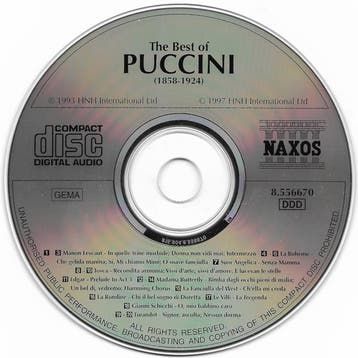 Puccini - The Best Of Puccini, Verzenden