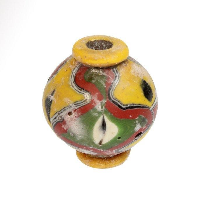 Nabije Oosten Glas Grote mozaïekkraal, Antiek en Kunst, Antiek | Overige Antiek