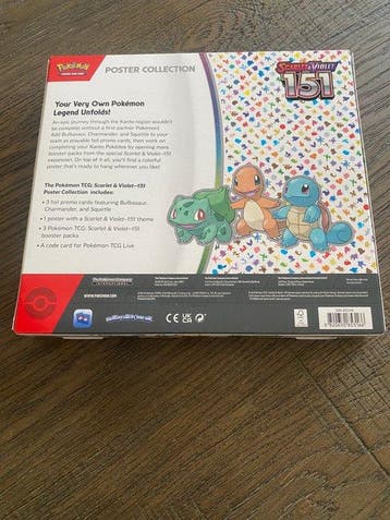 Pokémon - 1 Box - Poster Collection 151 (english) - Scarlet, Nieuw