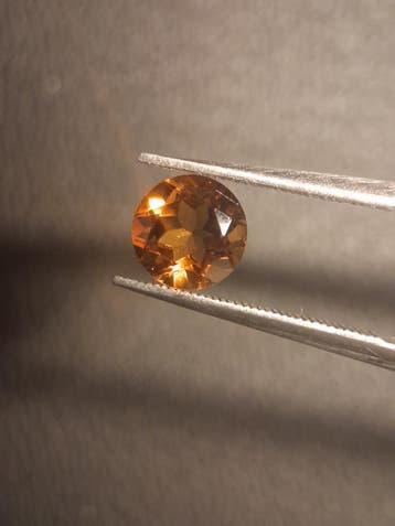 Natural Citrine Gemstone – Faceted Round Cut 6x6 mm Yellow |, Bijoux, Sacs & Beauté, Accessoires Autre, Verzenden