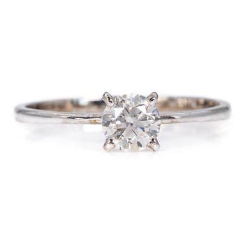 Zonder minimumprijs - Ring - 14 karaat Witgoud - 0.51ct. tw., Nieuw