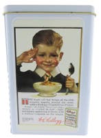 Blik Kellogs Cornflakes, Verzamelen, Verzenden, Gebruikt