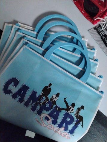 Campari - Pubblicitario - Italia 1980s - Bar - Verre,