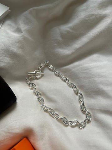 Hermès - Collier - chaine dancre Argent - Collier chaîne