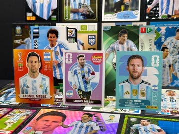 Panini - Lionel Messi - 20x stickers & kaarten - Argentinië, Verzamelen, Nieuw