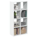 vidaXL Kamerverdeler Boekenkast Wit 69,5x29x137,5 cm Bewerkt, Verzenden, Nieuw