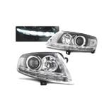 PHARES XENON AUDI A6 C6 04-08 CHROMÉ DRL, Verzenden