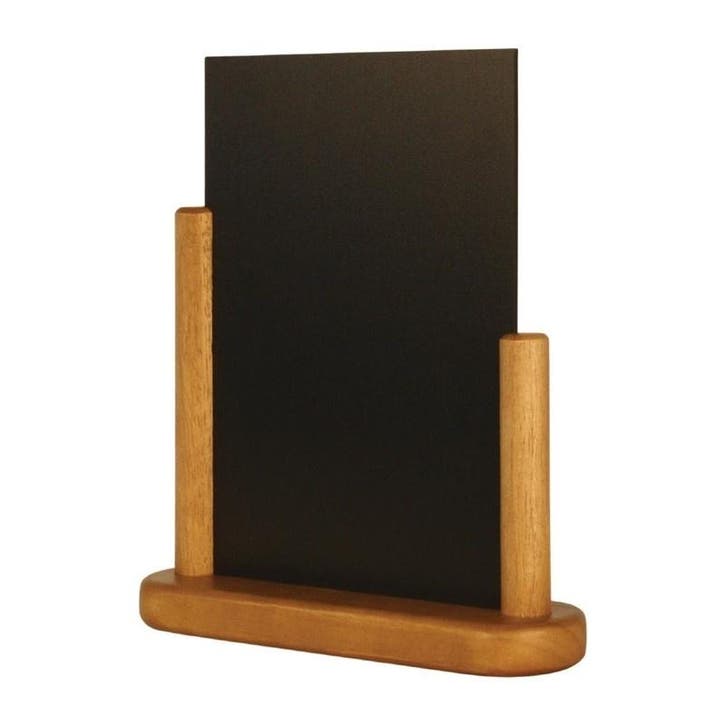 Tafel krijtbord teak effect | Massief beukenhout met, Articles professionnels, Horeca | Équipement de cuisine, Envoi