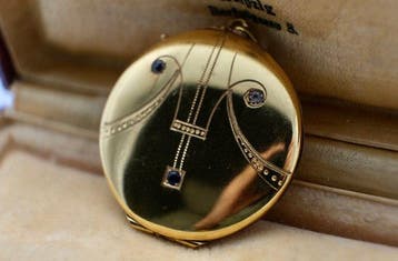 Handmade - Medaillon - 18 karaat Goud gevuld, Geel goud,