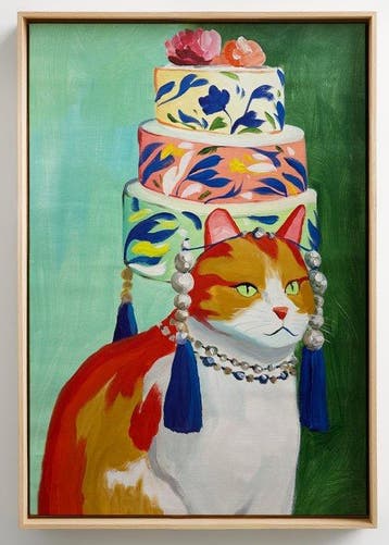 E. García - El gato y el pastel XL