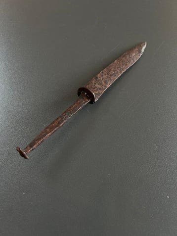 Médiéval, époque des Croisés Fer Ancien poignard des