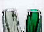 Sommerso blokvazen - Vaas (2) - Glas - GIANT SIZE 30 CM