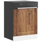 vidaXL Vaatwaspaneel Lucca bewerkt hout oud houtkleurig, Verzenden