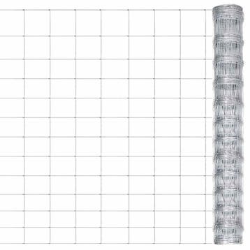 vidaXL Tuinhek 50x1,25 m gegalvaniseerd staal zilverkleurig, Verzenden, Nieuw