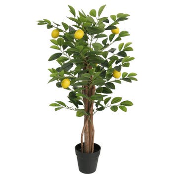 vidaXL Kunstcitroenboom met 3 stammen 85 cm polypropeen, Verzenden