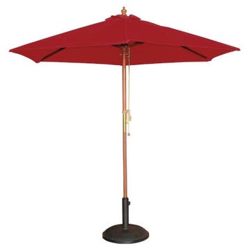 Parasol rond rood 3 meter Bolero, Articles professionnels, Verzenden