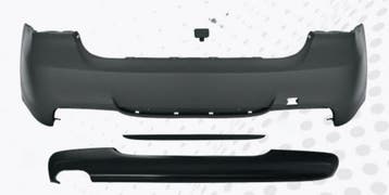BMW E90 08-11 M-Tech bodykit – dubbele uitlaat links, Auto-onderdelen, Nieuw, Achter, BMW, Bumper