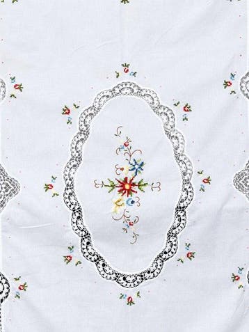 Broderie (8) - 250 cm - 220 cm - Pièce unique artisanale