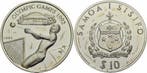 Samoa 10 $ Tala 1992 zilver Unze Olympia 1992 Hammerwerfe..., Postzegels en Munten, Verzenden