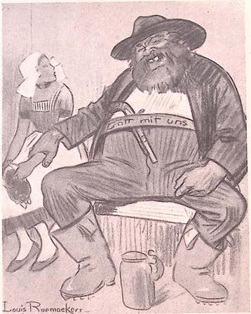 Vrij Nederland - Duitse veelvraat (lijst optie), Verzamelen, Militaria | Tweede Wereldoorlog, Verzenden, Foto of Poster