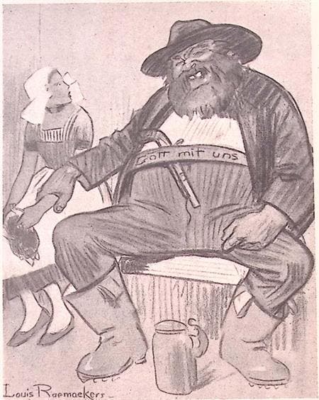 Vrij Nederland - Duitse veelvraat (lijst optie), Verzamelen, Militaria | Tweede Wereldoorlog, Foto of Poster, Verzenden