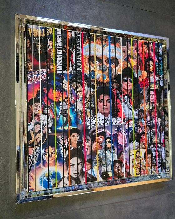 Elmago - King of pop 80 icons 3 (large) luxe, Antiquités & Art, Art | Peinture | Moderne