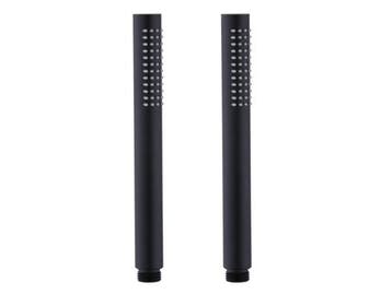 Veiling - 2x Beaux staafhanddouche 1 straalsoort Port mat zw, Nieuw