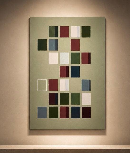 Beatriz Lacalle - Chromatic Systems num 1 - XL, Antiek en Kunst, Kunst | Schilderijen | Modern