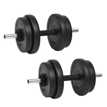 vidaXL Halterset 20 kg 14-delig, Verzenden