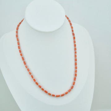 Zilver Halsketting - CORALLO MEDITERRANEO