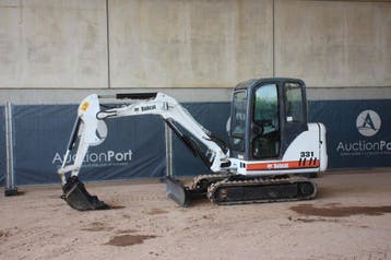 Veiling: Rupsgraafmachine Bobcat 331G Diesel 30kW 2009, Ophalen