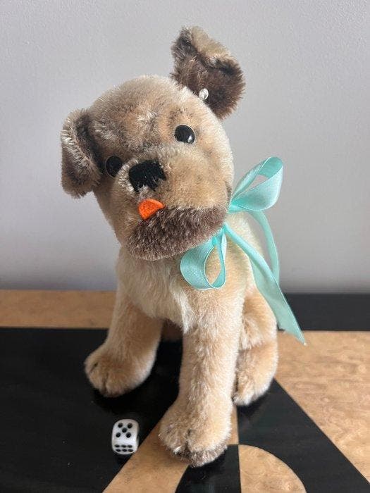 Steiff - Speelgoed Hond ‘Mopsy’ - 1960-1970 - Duitsland, Antiquités & Art, Antiquités | Jouets