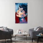 Audrey Hepburn - Een portret op gobelintapijt - 1,20 x 0,70