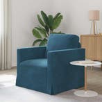 vidaXL bank / zetel Blauw 78 x 78 x 80 cm Fluweel, Verzenden