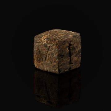 Oud-Romeins Been zeldzame Legionary Gaming Dice met Romeinse, Antiek en Kunst