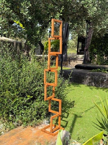 Ana Lucia B.M - Sculpture Corten - XXL - NO Reserve