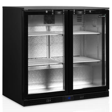 Barkoelkast | SERIE DB | Energiezuinig | 190L | Zwart |, Verzenden