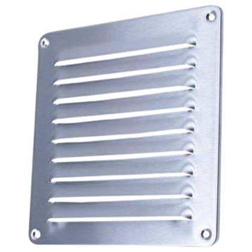 Schoepenrooster opbouw 195 x 195mm - *RVS 304* (1-2020I), Verzenden, Nieuw