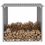 vidaXL Haardhoutschuur 172x91x154 cm gegalvaniseerd staal, Tuin en Terras, Verzenden, Nieuw