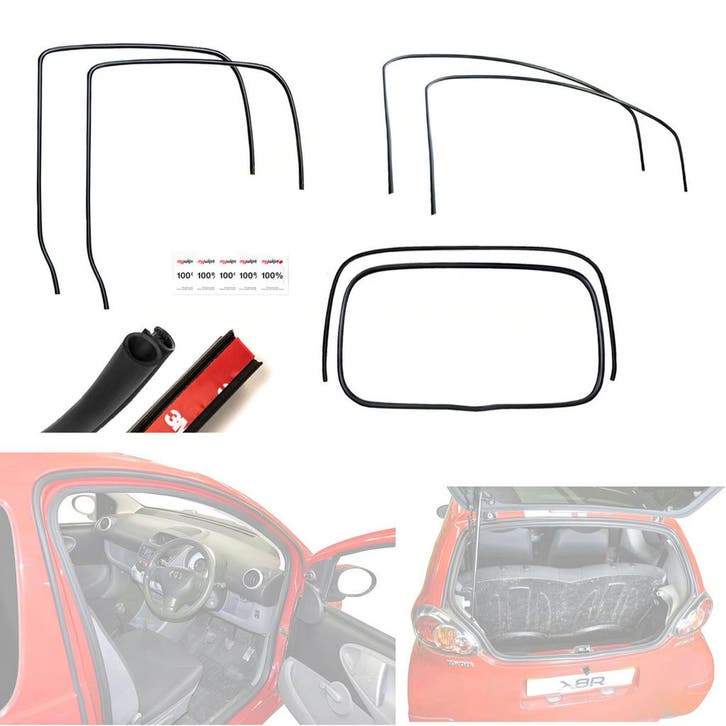 Aygo 107 C1 5-Deurs Rubber Waterlekkage Reparatie Kit, Auto-onderdelen, Carrosserie, Nieuw, Verzenden