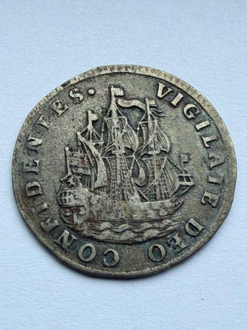 Nederland, Holland Scheepjesschelling 1727 R