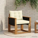 vidaXL Buiten Midden Sofa Massief Acacia Hout Naturel, Tuin en Terras, Verzenden, Nieuw