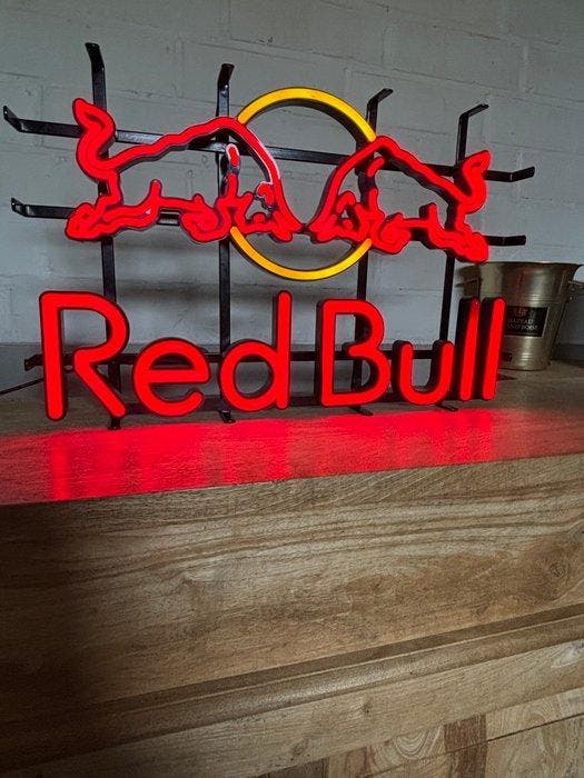 Lichtbord - Authentieke Red Bull neon sign – originele, Antiek en Kunst, Antiek | Wandborden en Tegels
