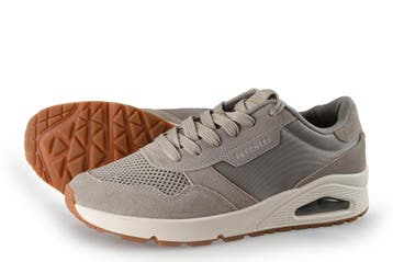 Skechers Sneakers in maat 42 Beige, Kleding | Heren, Schoenen, Overige kleuren, Verzenden, Zo goed als nieuw, Skechers