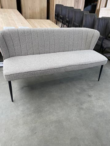 Eetkamerbank bouclé (nieuw, outlet), Nieuw, Stof