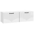 vidaXL Wandmontage TV-kast Hoogglans Wit 98 x 31 x 30 cm, Verzenden, Nieuw