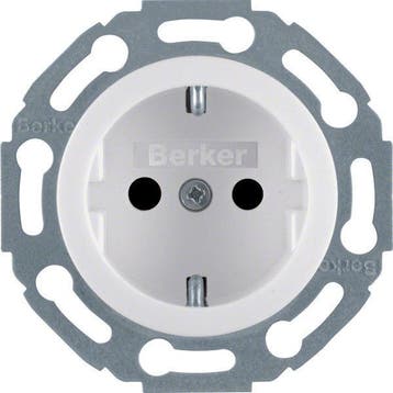 Hager Berker Wandstopcontact 1930/glas, Verzenden, Nieuw