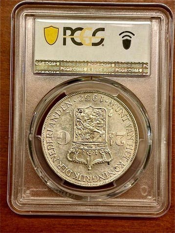 Nederland. Wilhelmina. 2 1/2 Gulden 1932 (Zonder